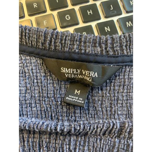 Simply Vera Vera Wang Women's Colorblock High Low Jersey T-Shirt Black Size M - Picture 3 of 4